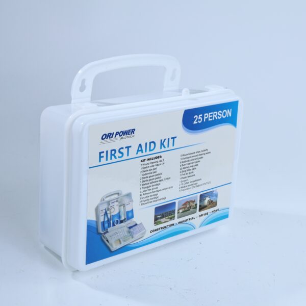 Trousse de premiers secours compacte en plastique blanc – Image 2